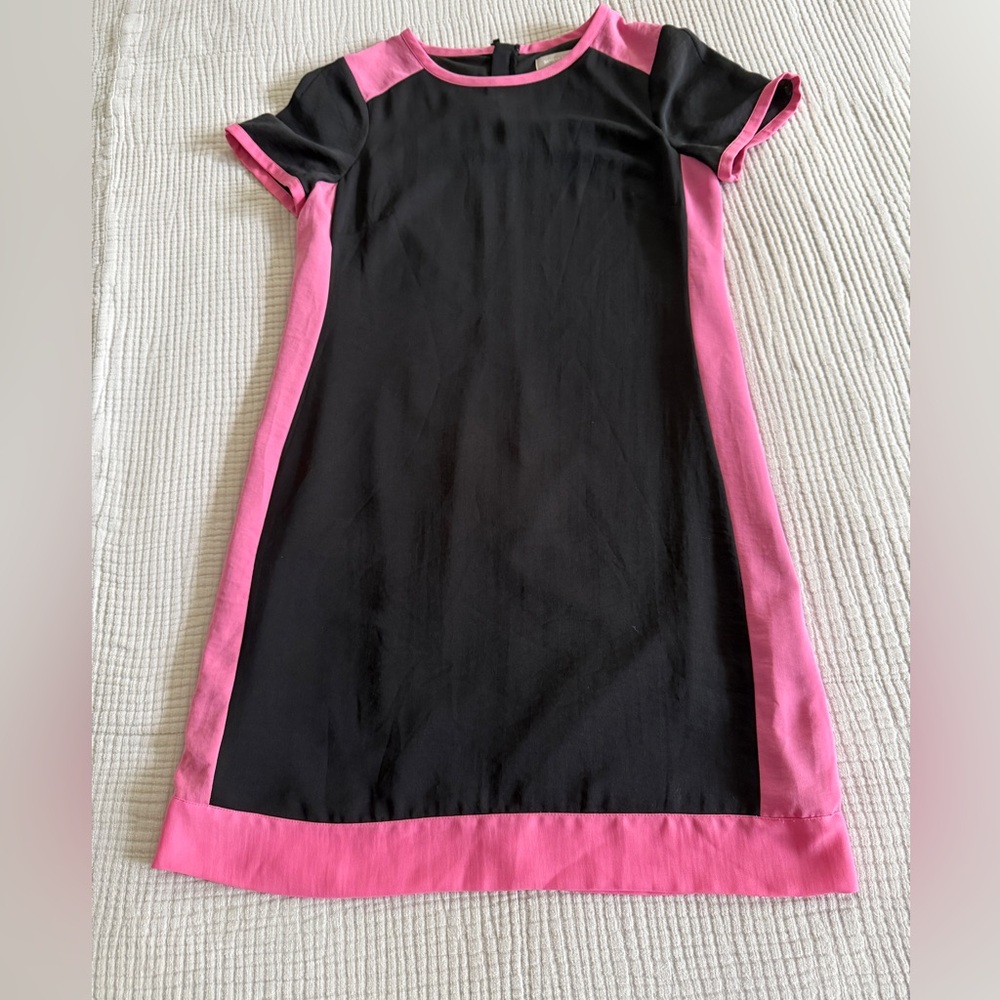 Banana Republic Black and Pink Shift Dress